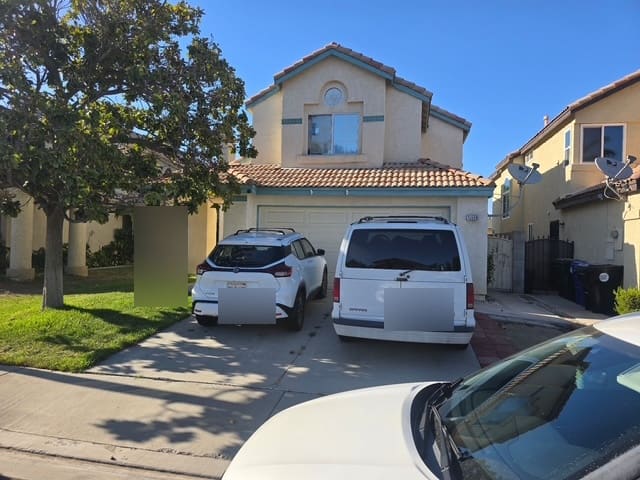 Two story Chino Hills home where the hidden AC condensation line leak was repaired