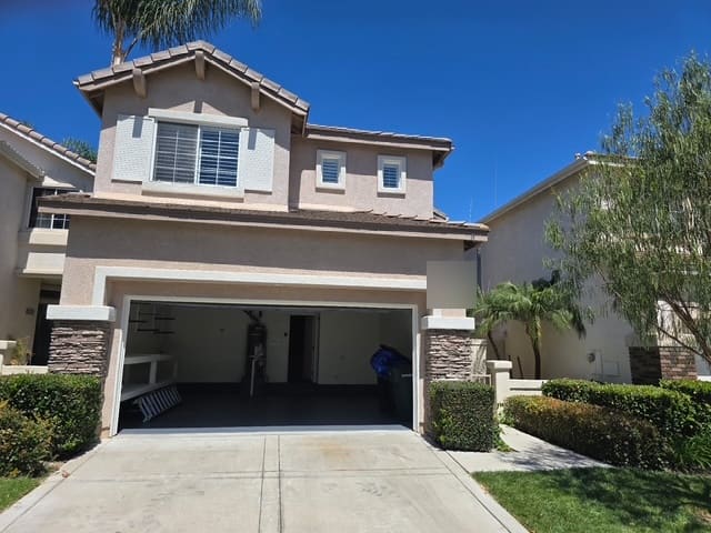 Two story Aliso Viejo home where the full pipe reroute was completed
